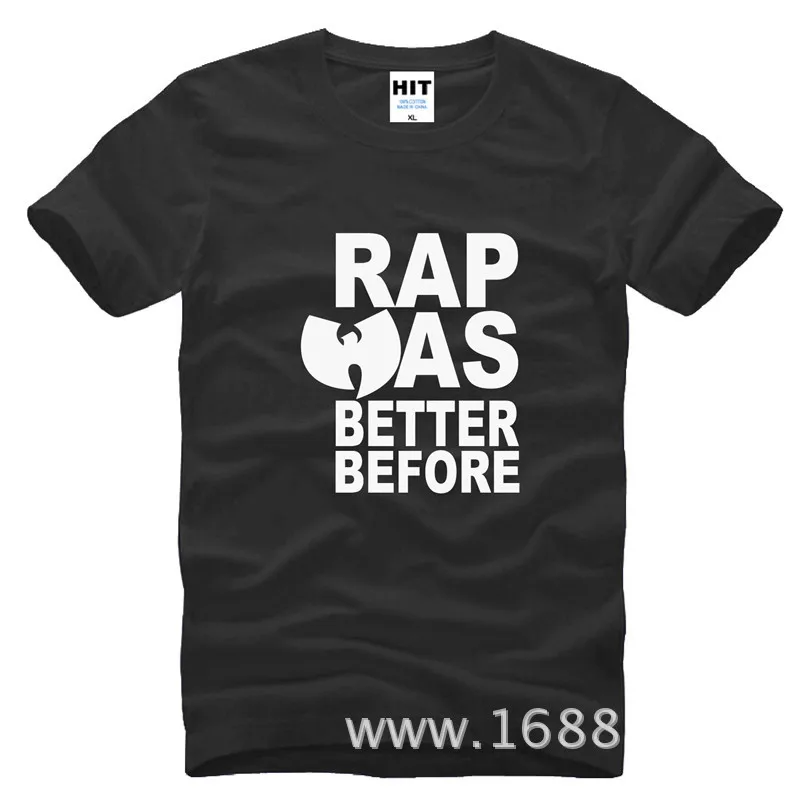 

RAP WAS BETTER BEFORE CLASSIC HIP HOP Mens Men T Shirt Tshirt 2018 Short Sleeve Cotton T-shirt Tee Camisetas Hombre