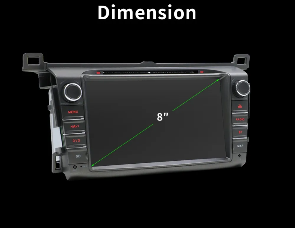 Новинка! 1024*600 HD Экран Quad core 2Din Android 7 1 автомобильный DVD для Toyota RAV4 2013-2015 Аудио Видео