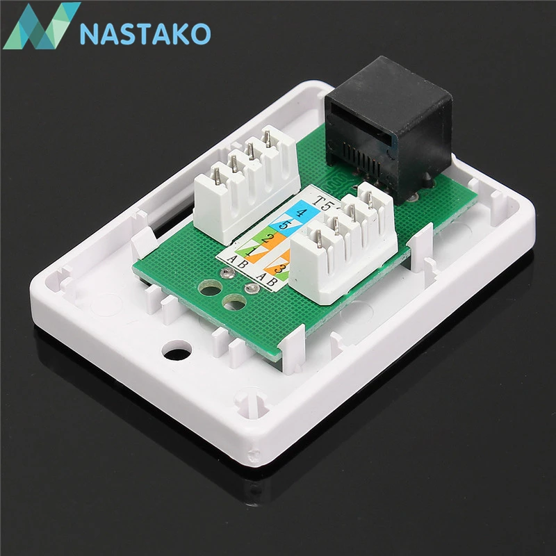 2 шт./упак. RJ45 распределительная коробка CAT5e Удлинительный кабель сетевой разъем