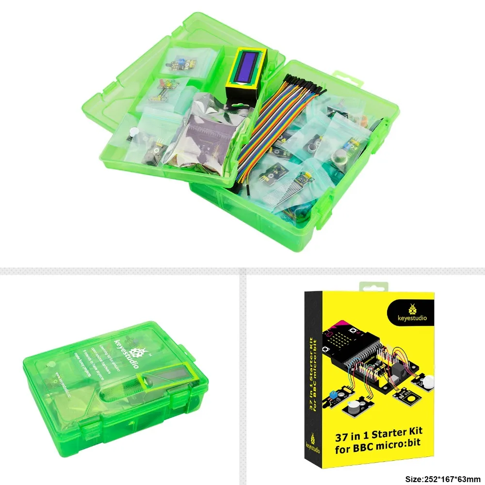 Стартовый набор keyestudio с датчиком 37 в 1 для BBC Micro:Bit (без платы Micro:Bit)|Интегральные
