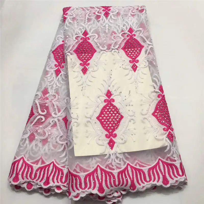 African lace fabric 2019 high quality with Embroidered Nigerian Lace Fabric For Women Purple French Mesh | Дом и сад