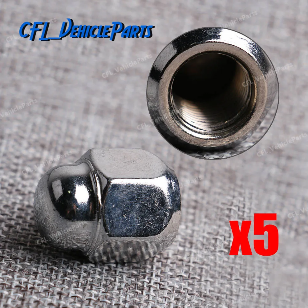 

5Pcs Wheel Hub Chrome Lug Bolt Nut 28171AG000 For Subaru Legacy Impreza Outback Forester 2008-2017 Tribeca 2006-2014 Crosstrek