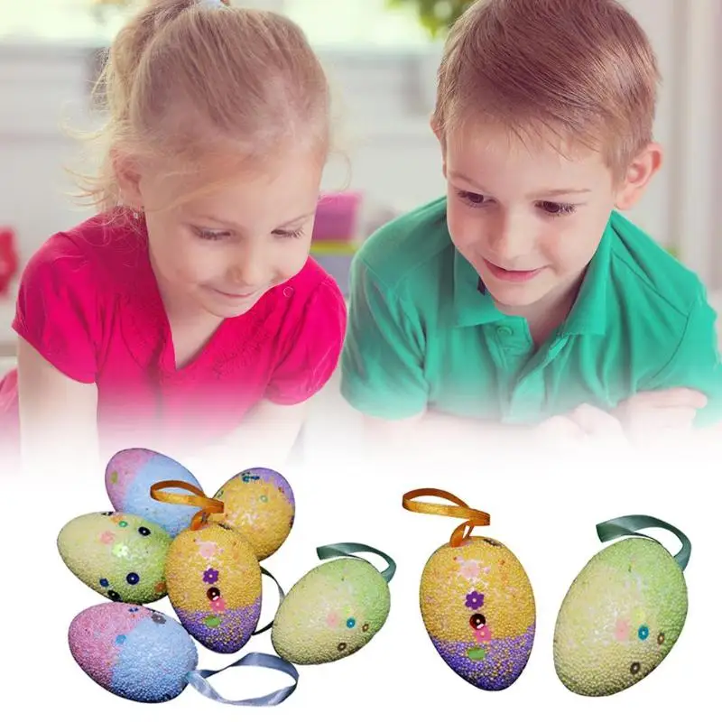 3 шт. моделирование пенопласта мяч подвесной ручной работы яйцо для DIY ПАСХАЛЬНОЕ