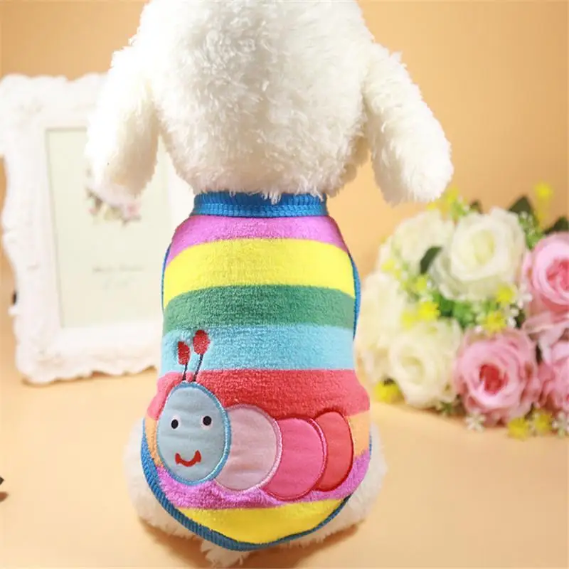 Dog Teddy Cat Soft Warm Small Coat Puppy Pet Clothes Fashion Double Thick Milk T Shirt Cheap Apparel |