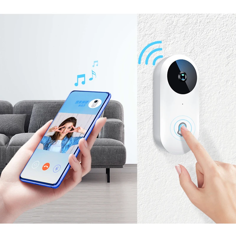 960P умный Wifi дверной звонок беспроводной безопасности визуальная запись системы селекторной связи видео дверной звонок телефон Удаленный домашний просмотр открытый дверной Звонок