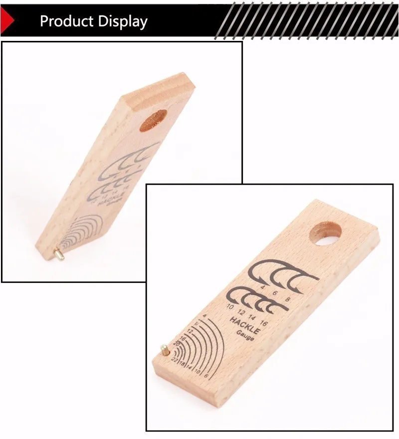 Maxcatch 2 шт./лот деревянный мухобойка Hackle Gauge рыба