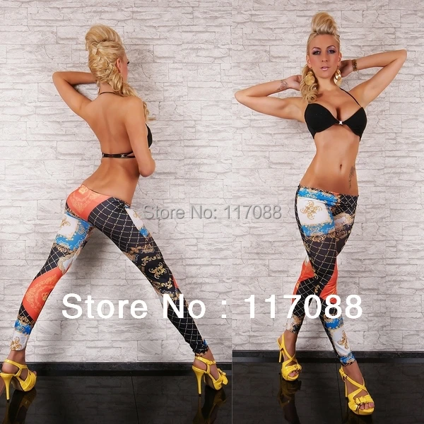 Бесплатная доставка ML7589 дизайнерские женские брюки с высокой талией леггинсы