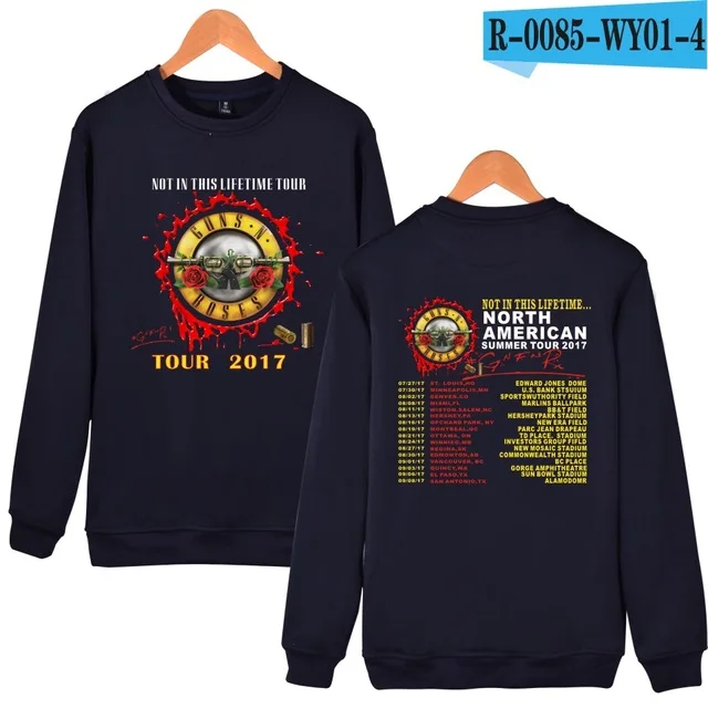 navy blue Рок-группа GUNS N ROSES толстовка осень зима модные толстовки с длинным рукавом толстовки для мужчин и женщин хип-хоп спортивный костюм Топы Одежда - Цвет: navy blue