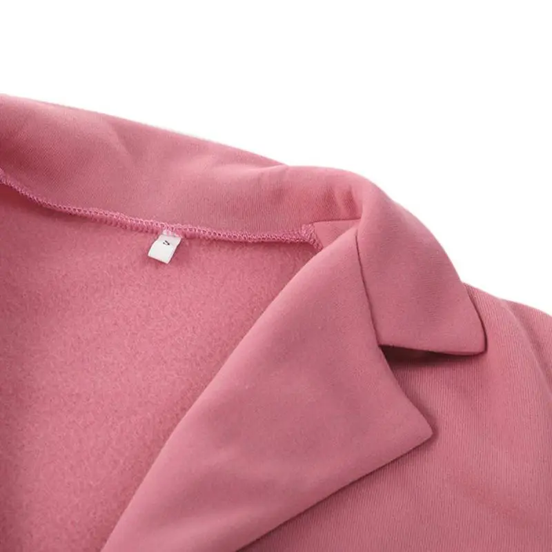 

Women Wool Coat Turn-down Collar Single Button Pockets Elegant Wool Solid Slim Long Outwear Autumn Winter