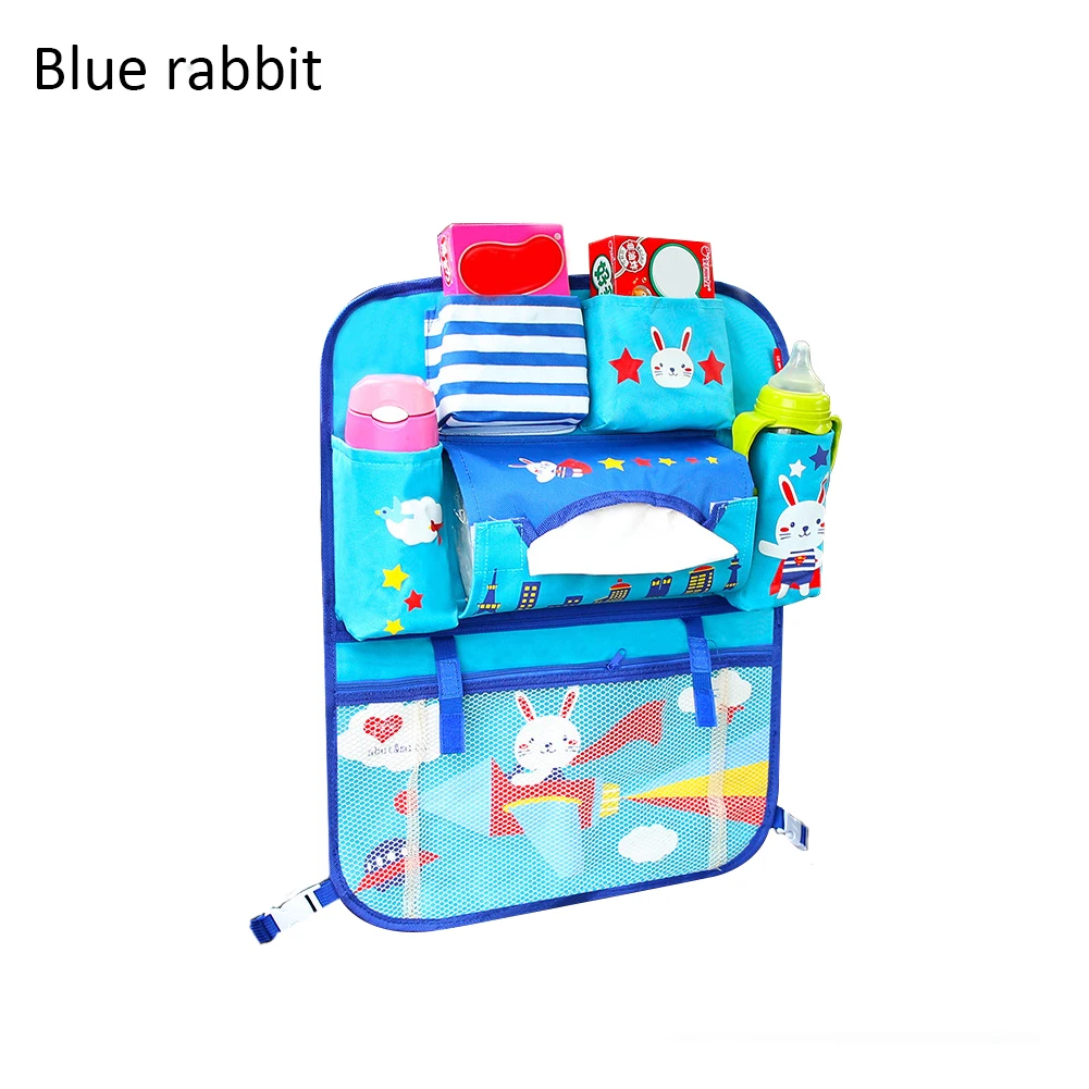 Blue Rabbit Сумка для хранения на заднем сиденье автомобиля, водонепроницаемая, мульти-карман, органайзер, складывающаяся сумка для хранения для маленьких детей - Цвет: Blue Rabbit