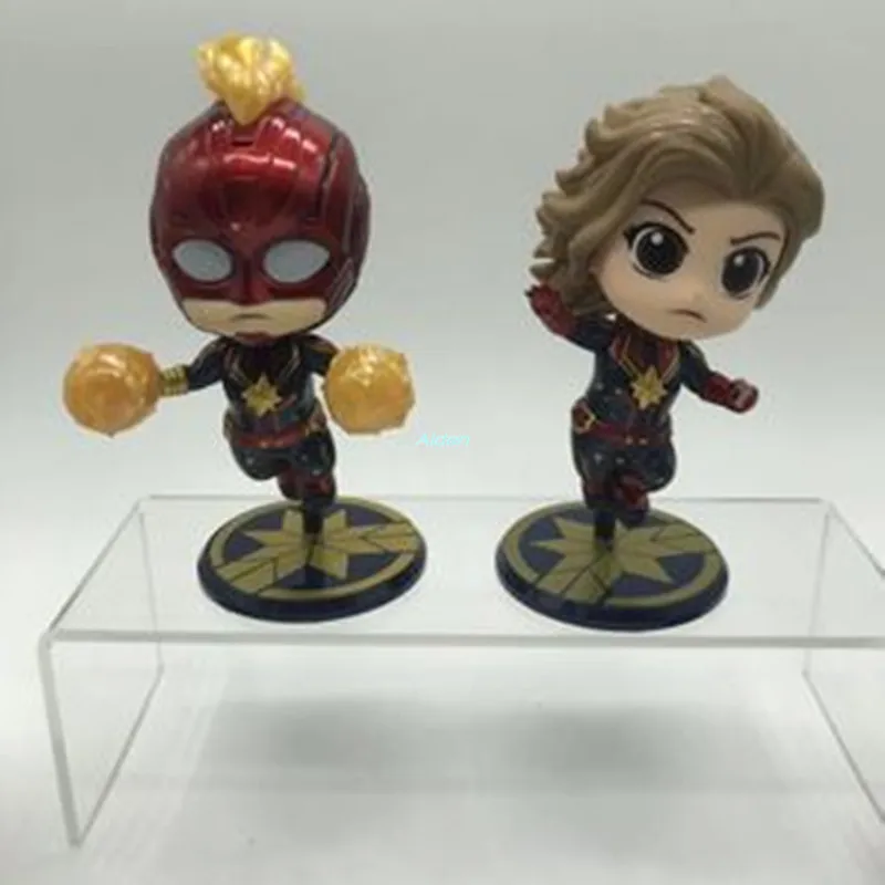 4 шт./компл. Мстители: Endgame супергерой Q версия Марвел Капитан Carol Danvers ПВХ фигурку