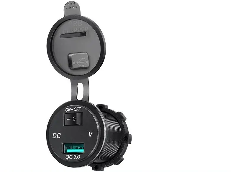 Вольтметр/индикатор напряжения + зарядное устройство Usb QC3.0 переключатель