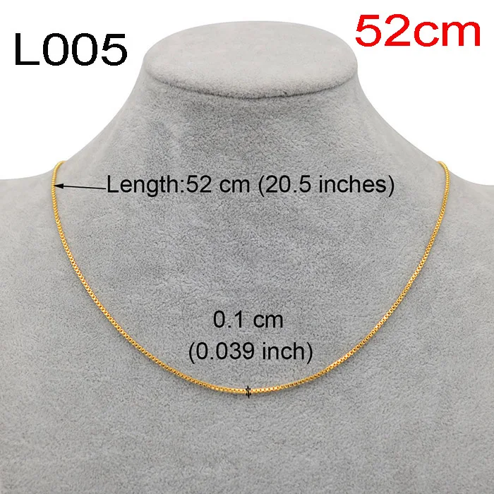 Anniyo Gold Chain Necklaces for Women Girls,Gold Color/Silver Color Thin Chains Jewelry Gifts - Окраска металла: L005