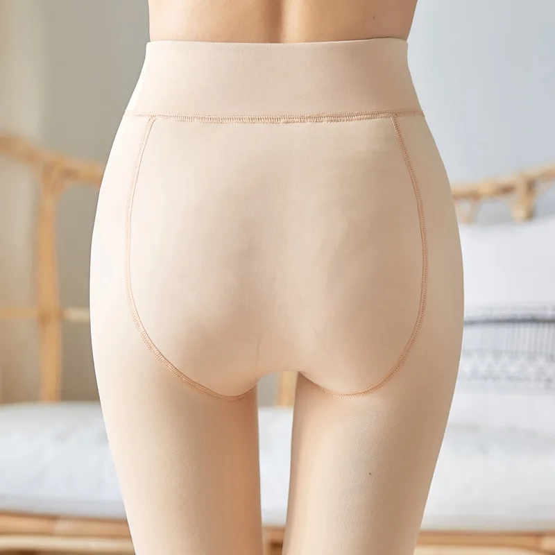 Колготки флисовые зимние теплые женские колготки с ногами облегающее термобелье