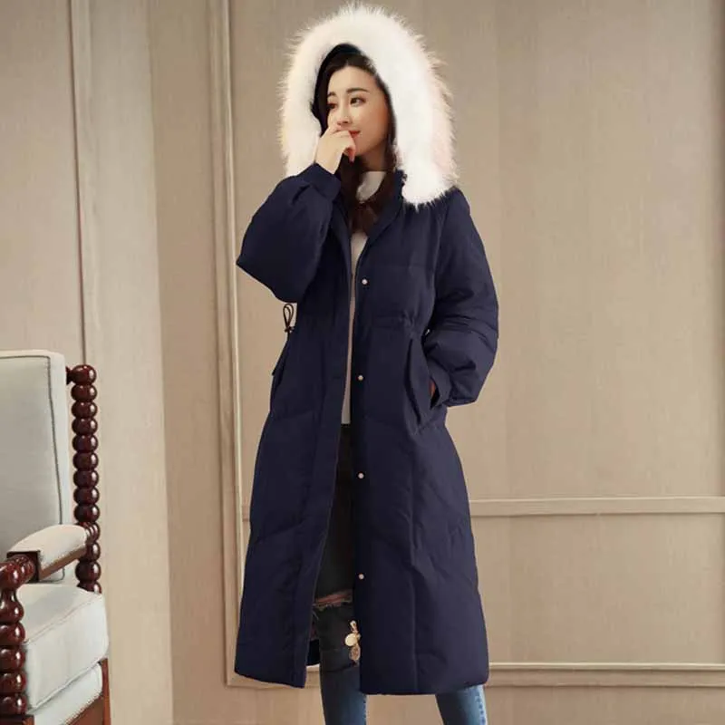 2019 высокое качество длинный пуховик женская зимняя парка цветные меховые куртки