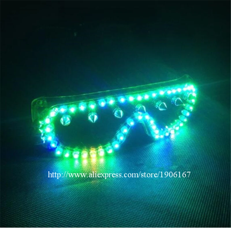 Красочные светодиодные светящиеся очки для вечеринок ночного клуба DJ бар певица