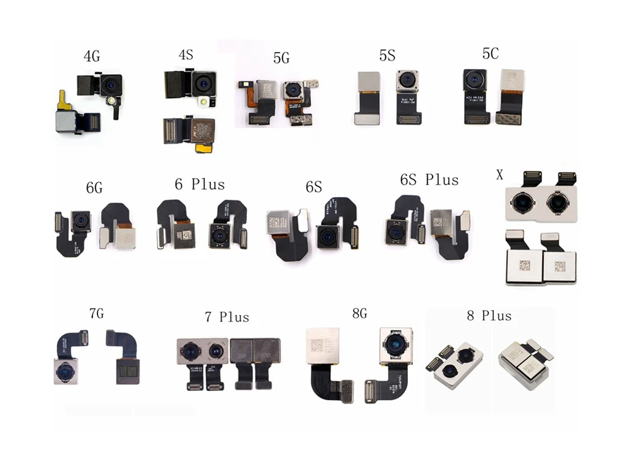 Модуль задней камеры LEOLEO основной объектив для iPhone 4G 4S 5G 5C 6G 6 Plus 6S 7 8 X датчик