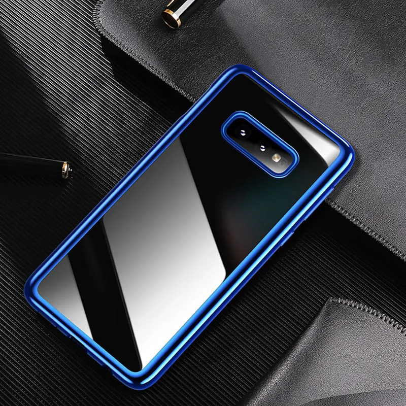 Прозрачный защитный чехол USAMS для samsung Galaxy S10 Plus прозрачная задняя крышка полная