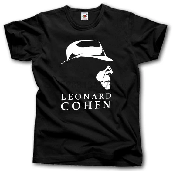 Мужская футболка с надписью LEONARD COHEN S-3XL народный рок мусиканский поэт писатель