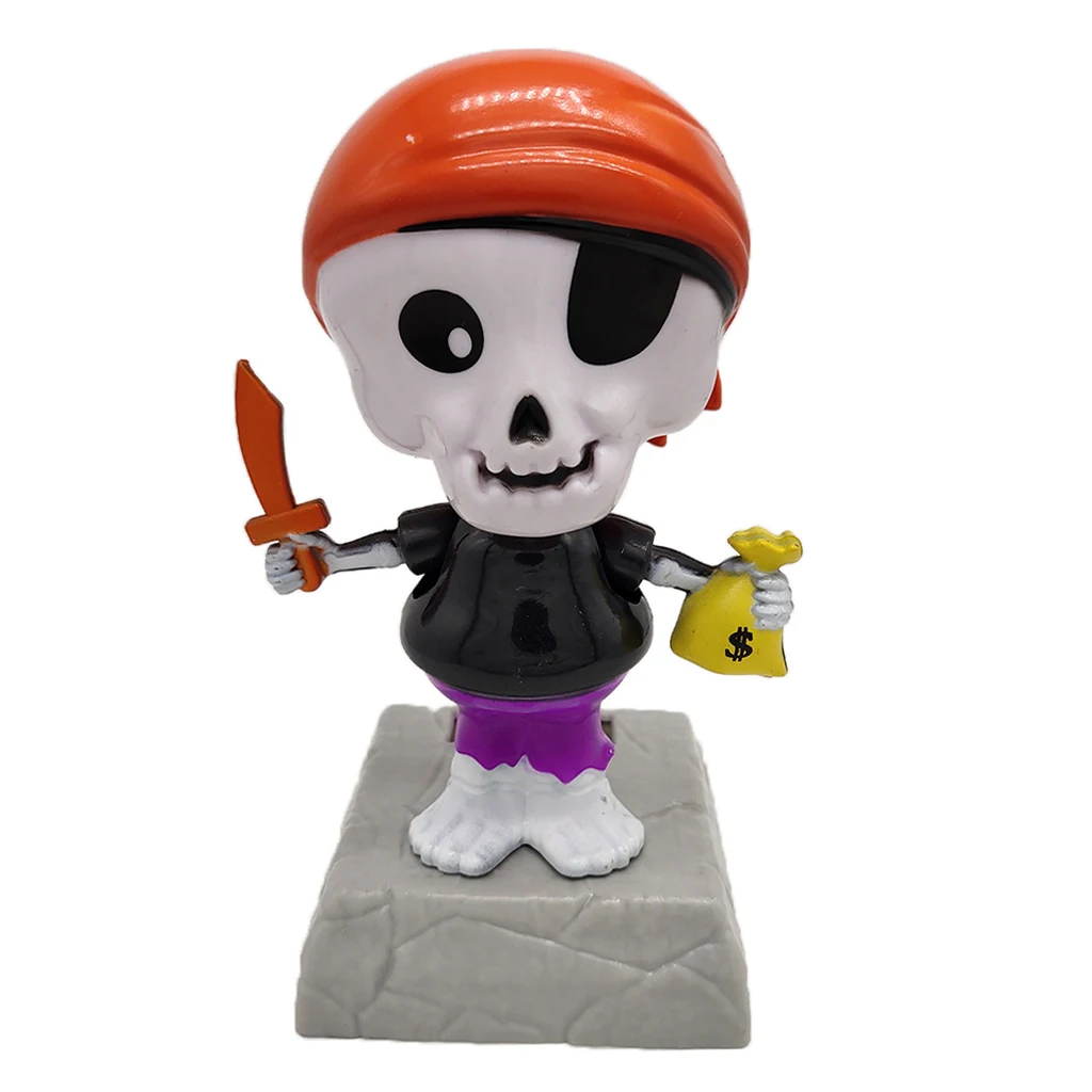 Украшение интерьера автомобиля на солнечной батарее для танцев Хэллоуина