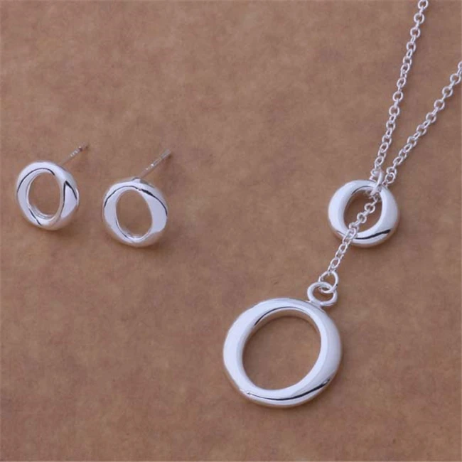 Комплект из колье и серёг серебра 191 пробы 601 + ожерелье | Украшения аксессуары