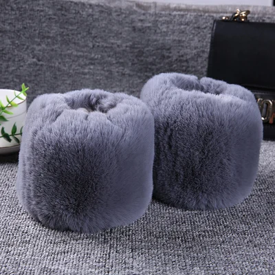 gray Модные женские аксессуары, одежда, гетры, манжеты, чистый сон, ложные манжеты, негабаритные, искусственный кроличий мех, манжеты, браслет из волос на запястье - Цвет: gray