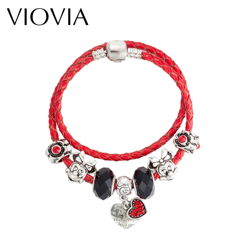 VIOVIA милые Очаровательные бусы с мышкой подходят для изготовления браслетов