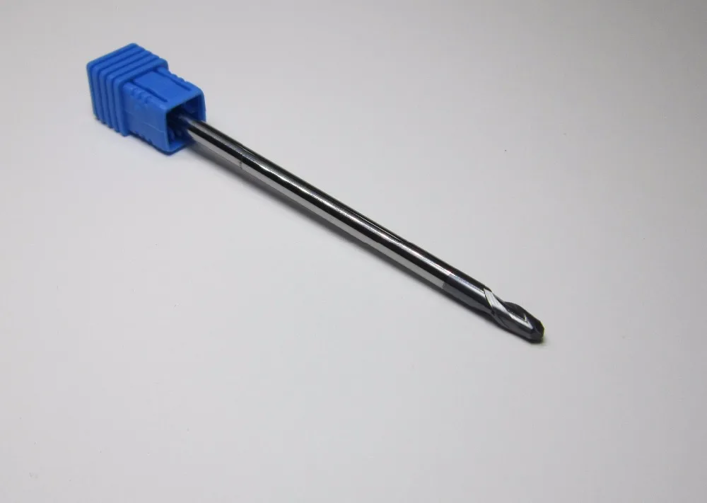 Ø 4 мм удлиненный хвостовик длина L = 100 Удлинение HRC45 R2.0 карбидные Концевые Фрезы с