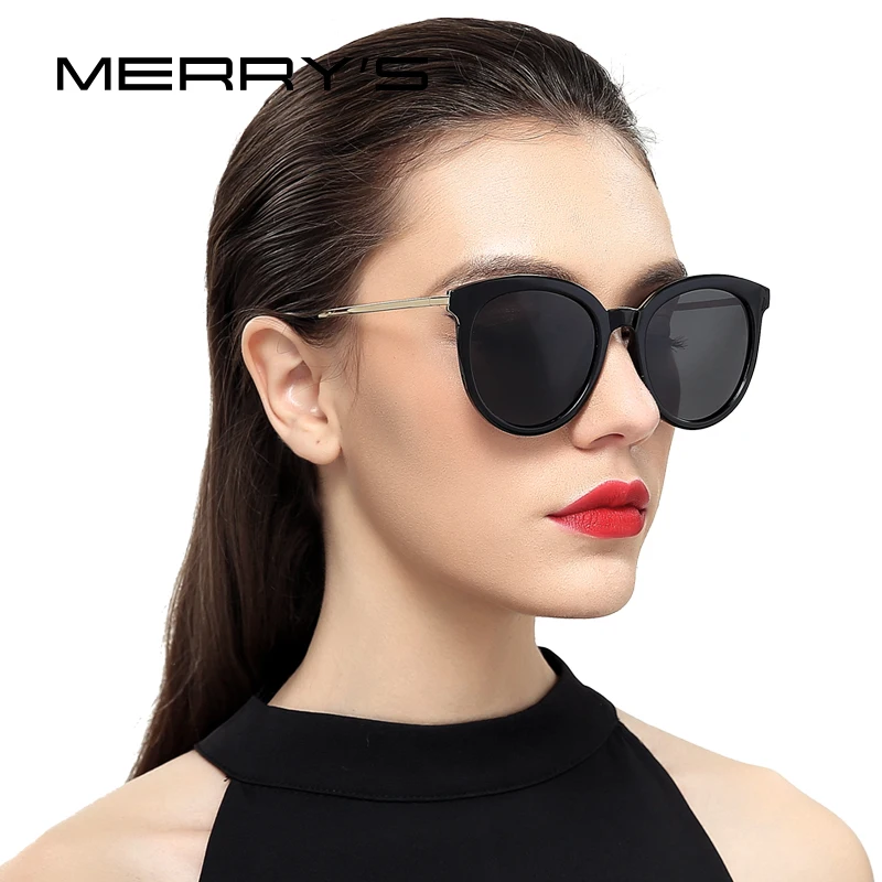 

Солнцезащитные очки женские MERRY'S, кошачий глаз, поляризационные, 100% защита от ультрафиолета, S'6152