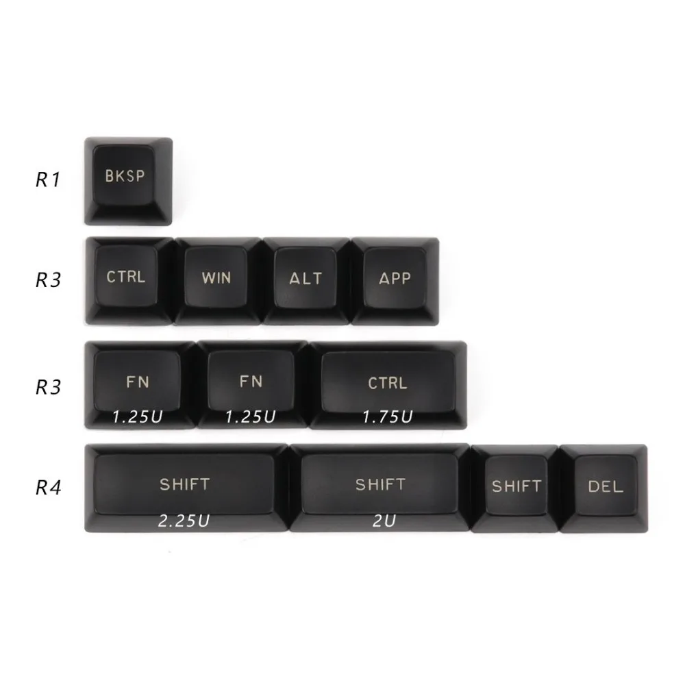 MAXKEY SA Stars Keycaps набор Doubleshot ABS 125 клавиш для механической клавиатуры cherry mx