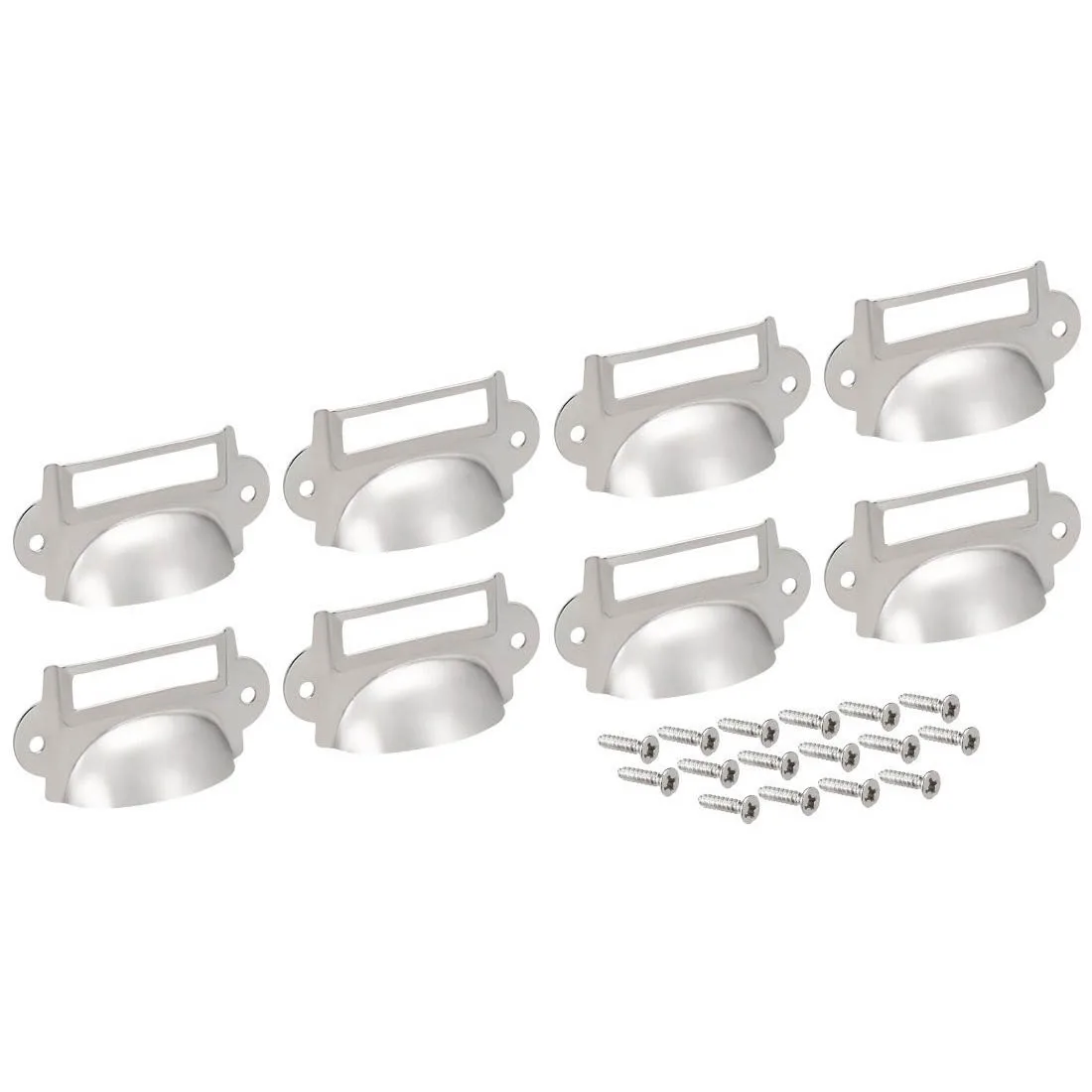 25 шт Серебряный тон чашки выдвижной ящик кухонный шкаф ручки 60 мм отверстие