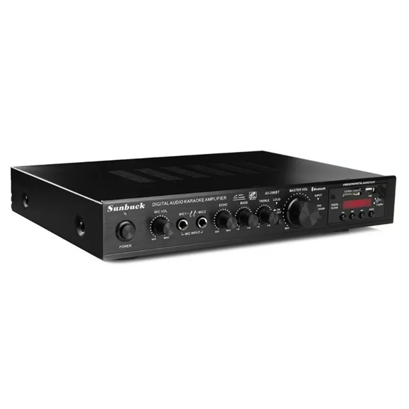 AV-298BT 220 В 300 Вт+ 300 Вт+ 120 Вт FM SD USB пульт дистанционного управления 5CH Bluetooth 4,1 стерео цифровой AV объемный усилитель караоке кинотеатр