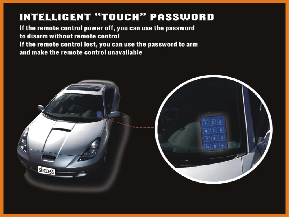 Плавающий код RFID PKE Автомобильная сигнализация кнопочная пусковая остановка дистанционный запуск двигателя Пассивный бесключевой вход умный Пароль Клавиатура
