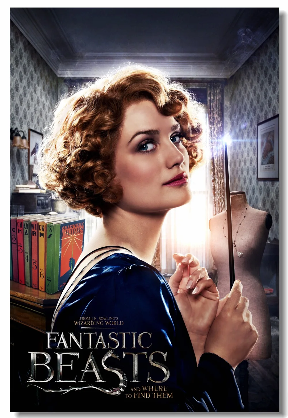 Пользовательские холст настенные росписи Фантастические звери постер обои Queenie