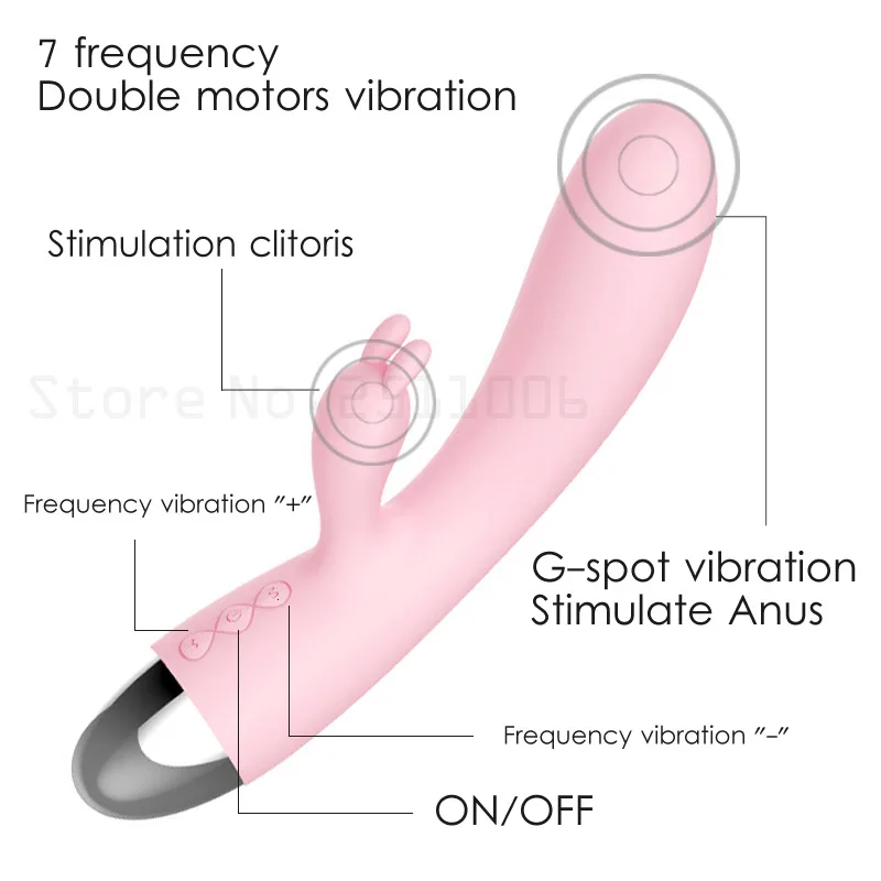 Вибратор Кролик вращающийся через USB G-Spot огромный Электрический вибратор