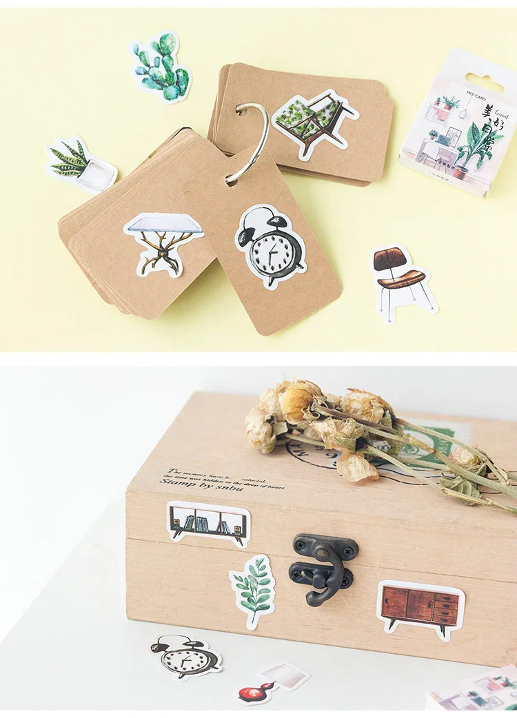 46 шт./кор. японский kawaii бумажные наклейки украшения DIY дневник в стиле Скрапбукинг подарочной карты стикеры Детские любимые Канцтовары