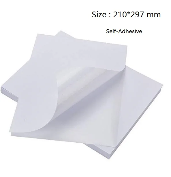 

Размер A4 белая глянцевая самоклеящаяся фотобумага для струйного принтера 10/30/50/80 вы выбираете количество