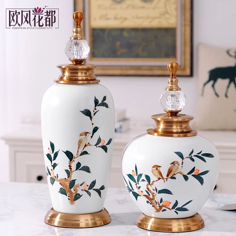 Новые Классические керамические украшения Европейская и американская мебель