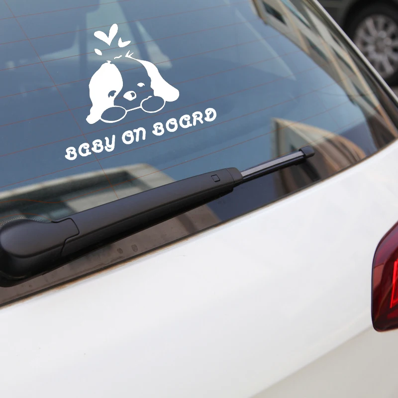 YJZT 17 3X13 3 см милая собака ребенок на борту модная наклейка автомобиль креативный