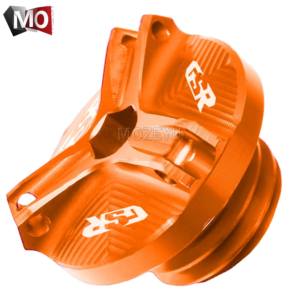 M20x2.5 Orange M20* 2,5 Мотоцикл с ЧПУ Алюминиевый моторный масляный наполнитель крышка отстойник крышка винта крышка бака гоночные болты гайка для Suzuki GSR 600 750 - Цвет: M20x2.5 Orange