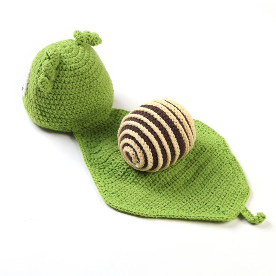 Sleepy Snail Baby Unisex Photo Props Boy&ampGirl Crochet Hats Cape Set Infant Christmas Costume BABY MZS-14053 | Детская одежда и