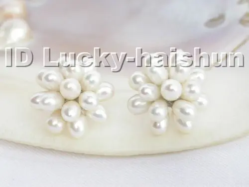 

Selling Jewelry>>>lustrous! 20mm white freshwater pearls Earrings 18KGP j4592