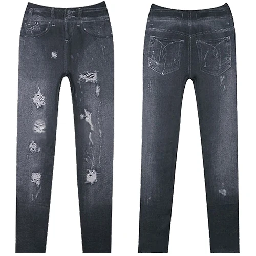 Лидер продаж Джеггинсы Эластичные обтягивающие колготки Узкие брюки джинсы с