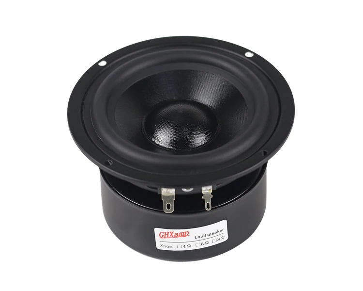 GHXAMP HIFI 4 дюйма 70 Вт НЧ-динамик Средний динамик низкочастотный HIFI настольные книжные полки домашний кинотеатр бас-динамик 1 шт