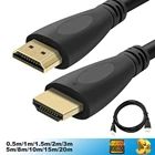 1080P видео кабели Позолоченные 1,4 3D Кабель HDMI-совместимый кабель для HDTV DVD XBOX PS3 сплиттер переключатель 0,5 м 1 м 1,5 м 2 м