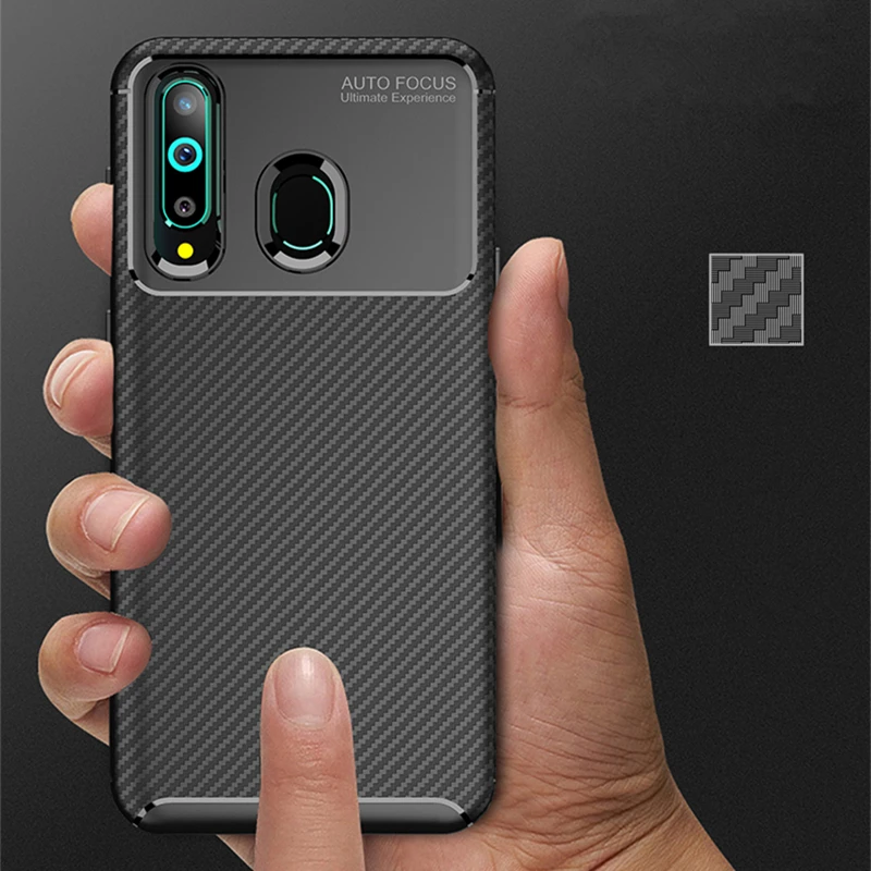 Чехол из углеродного волокна для Samsung Galaxy A9 Pro 2019 G887FD G887N тонкий прочный
