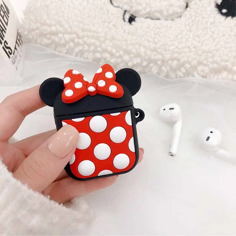 Pods милый мультфильм Bluetooth беспроводные наушники крышка для AirPods Защитный Мягкий