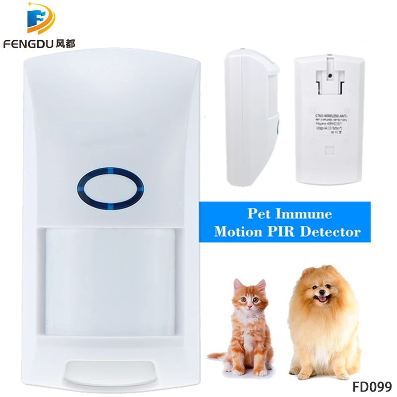 

Wireless Passive Infrared Detector PIR Sensor 433MHz 1527 Code For Our Wifi / GSM / PSTN Home Security Alarm System