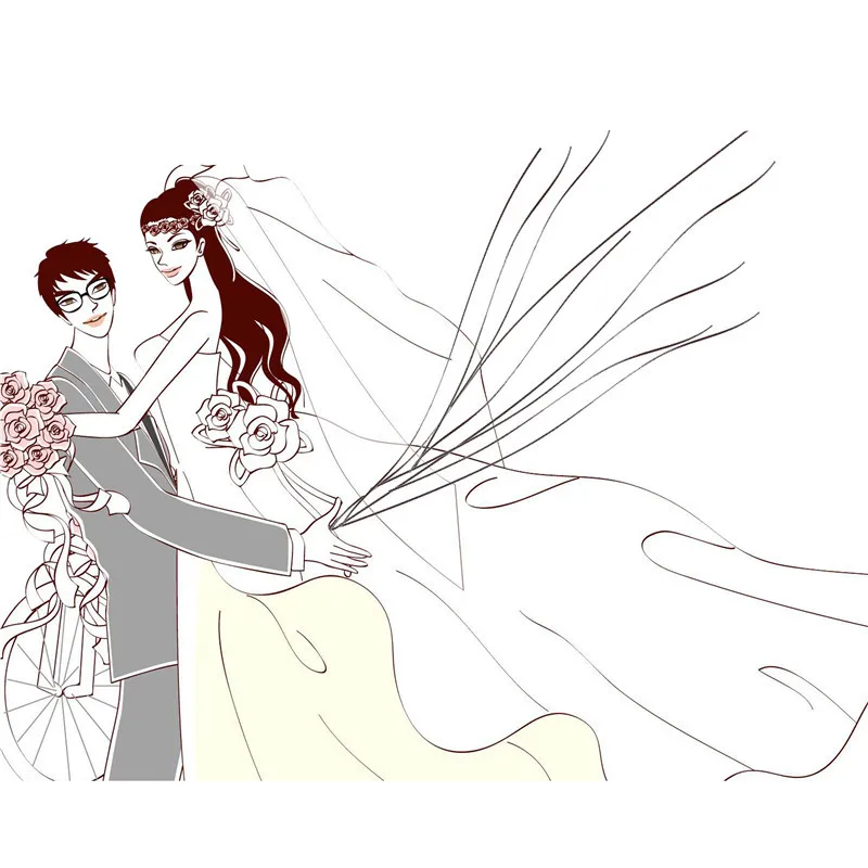 Влюбленный Свадьба отпечаток пальца Гостевая книга чехол типа &quotсделай сам&quot в