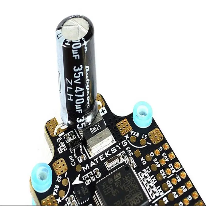 Matek-CONTROLADOR DE VUELO F722-SE F7 Dual Gryo, Sensor de corriente AIO ACC OSD BEC, color negro, para Dron de carreras RC FPV, partes DIY, solo 10g-2